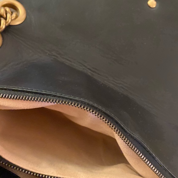 GG Messenger Marmont Animal Studs Medium Black - Picture 7 of 11